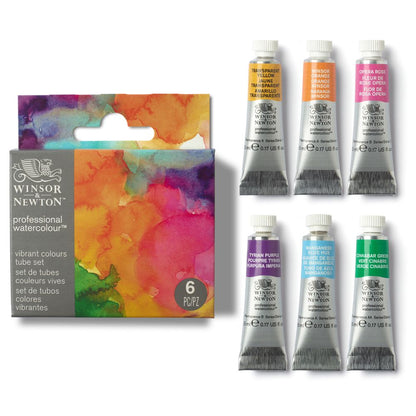 Winsor & Newton : Professional Watercolour : 5ml : Vibrant : Set of 6