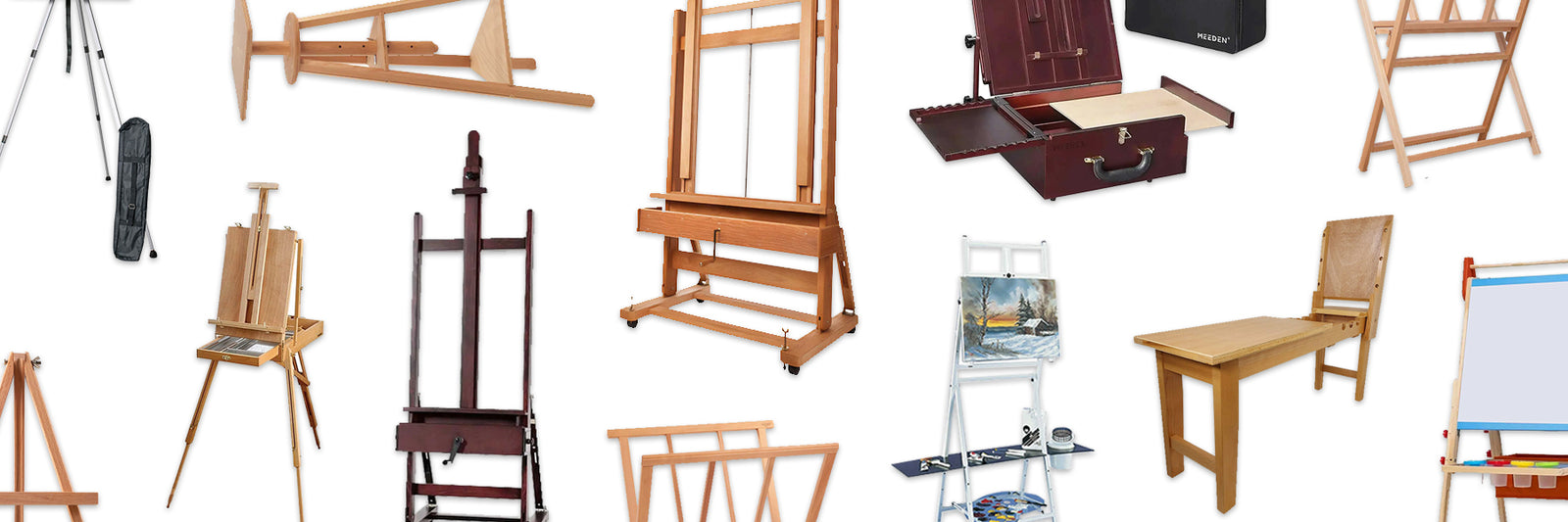 Table top drawing easels
