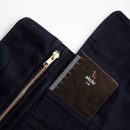 Etchr : Artists Roll-up Pouch : Waxed Cotton Canvas : Waterproof : Black
