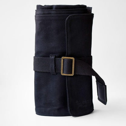 Etchr : Artists Roll-up Pouch : Waxed Cotton Canvas : Waterproof : Black