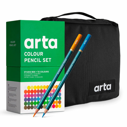 Arta : Coloured Pencil : Set of 72 with 115 Pencil Case