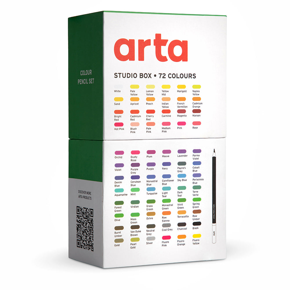 Arta : Coloured Pencil : Set of 72 with 115 Pencil Case