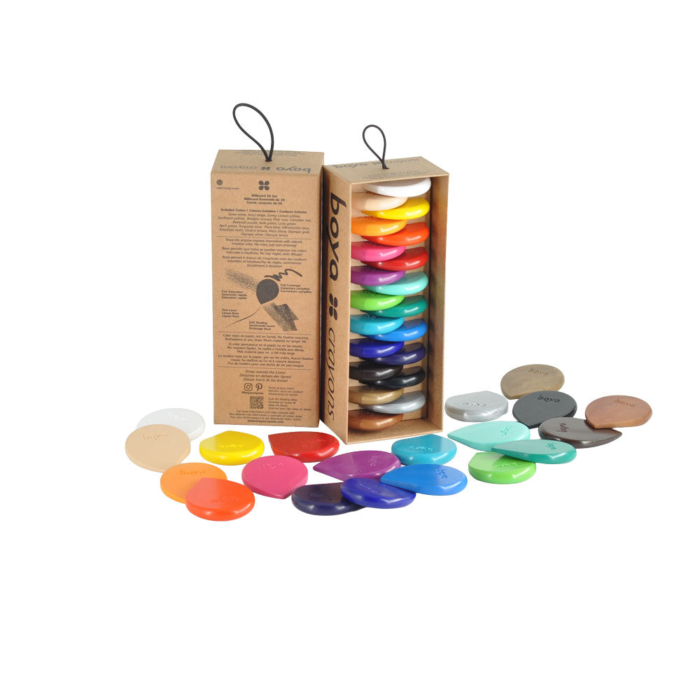 Boya Crayons : Wax Crayons : Set of 20 : Billboard 20