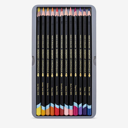 Derwent : Chromaqua : Watercolour Pencil : Tin Set of 24
