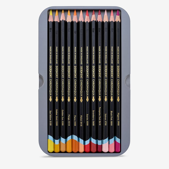Derwent : Chromaqua : Watercolour Pencil : Tin Set of 36
