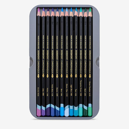 Derwent : Chromaqua : Watercolour Pencil : Tin Set of 36