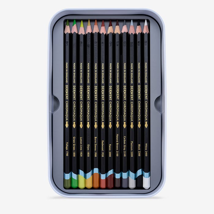 Derwent : Chromaqua : Watercolour Pencil : Tin Set of 36