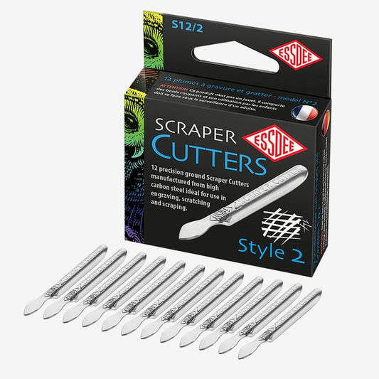 Essdee : Scraperboard Cutter : Shape No.2 : Box of 12 (Requires a Handle/Holder)