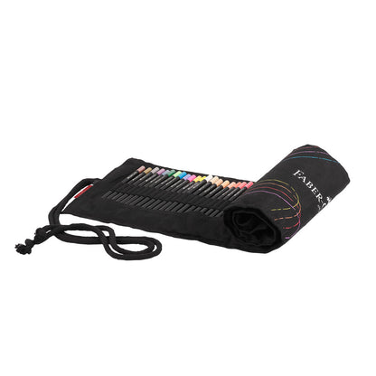 Faber-Castell : Black Edition : Coloured Pencils : Roll Set of 72