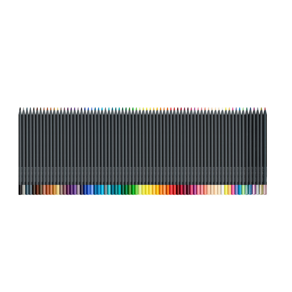 Faber-Castell : Black Edition : Coloured Pencils : Roll Set of 72