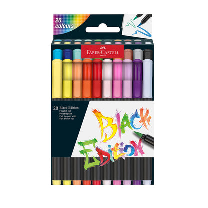 Faber-Castell : Black Edition : Brush Pens : Set of 20