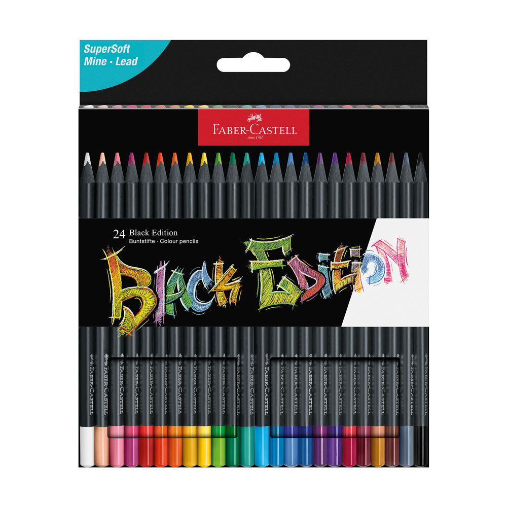Faber-Castell : Black Edition : Coloured Pencils : Set of 24