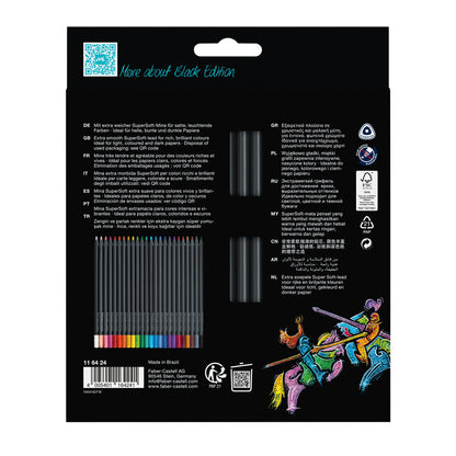Faber-Castell : Black Edition : Coloured Pencils : Set of 24