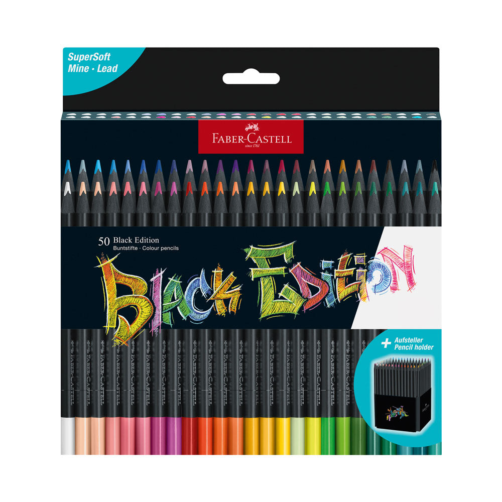 Faber-Castell : Black Edition : Coloured Pencils : Set of 50