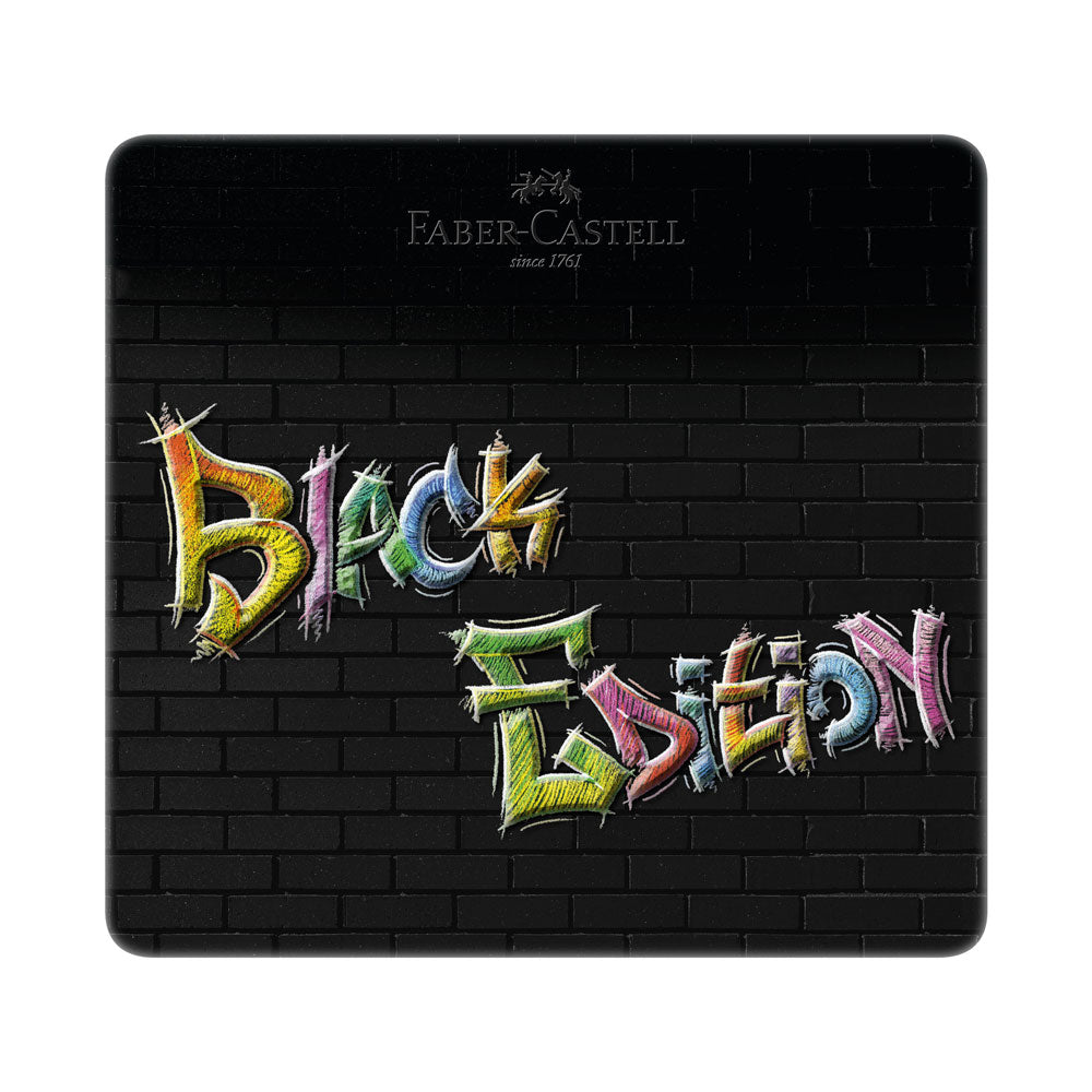 Faber-Castell : Black Edition : Coloured Pencils : Metal Tin Set of 24