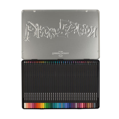 Faber-Castell : Black Edition : Coloured Pencils : Metal Tin Set of 36