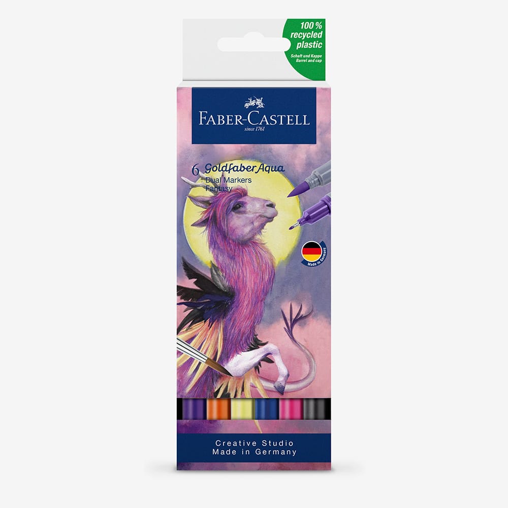 Faber-Castell : Goldfaber : Aqua Dual Marker : Fantasy : Set Of 6