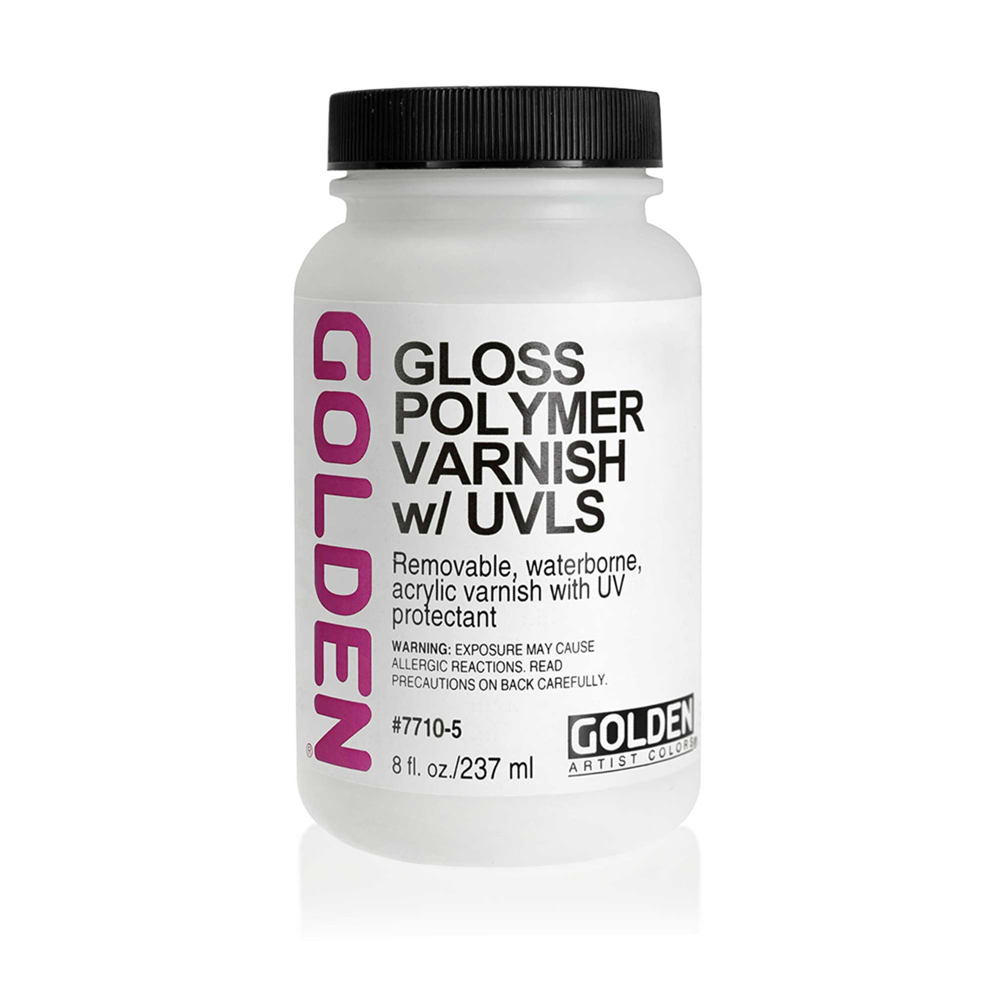 GOLDEN Polymer Varnish Gloss 237ml bottle for protective acrylic finishes