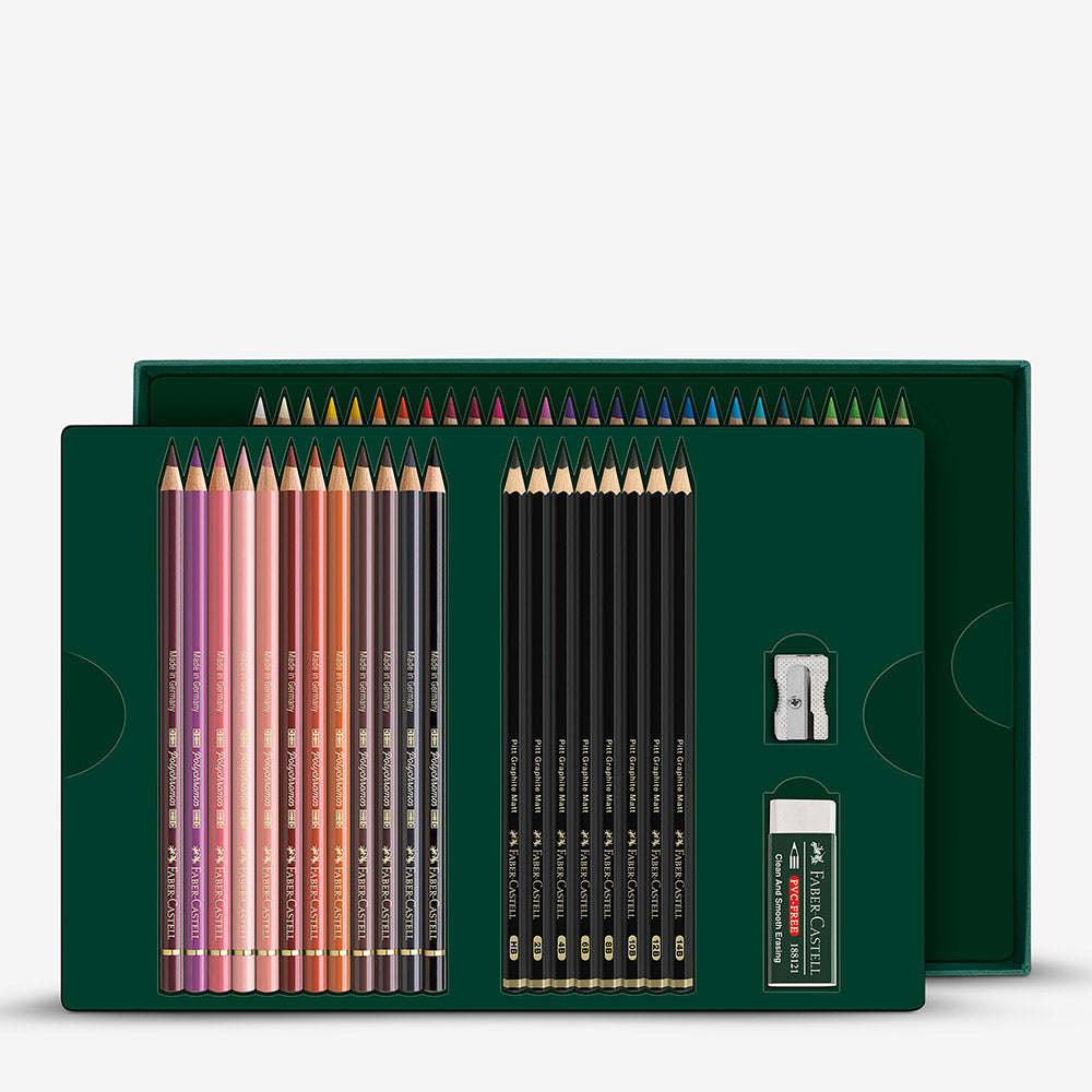 Faber-Castell : Polychromos Pencil & Pitt Graphite Matt : Set of 50