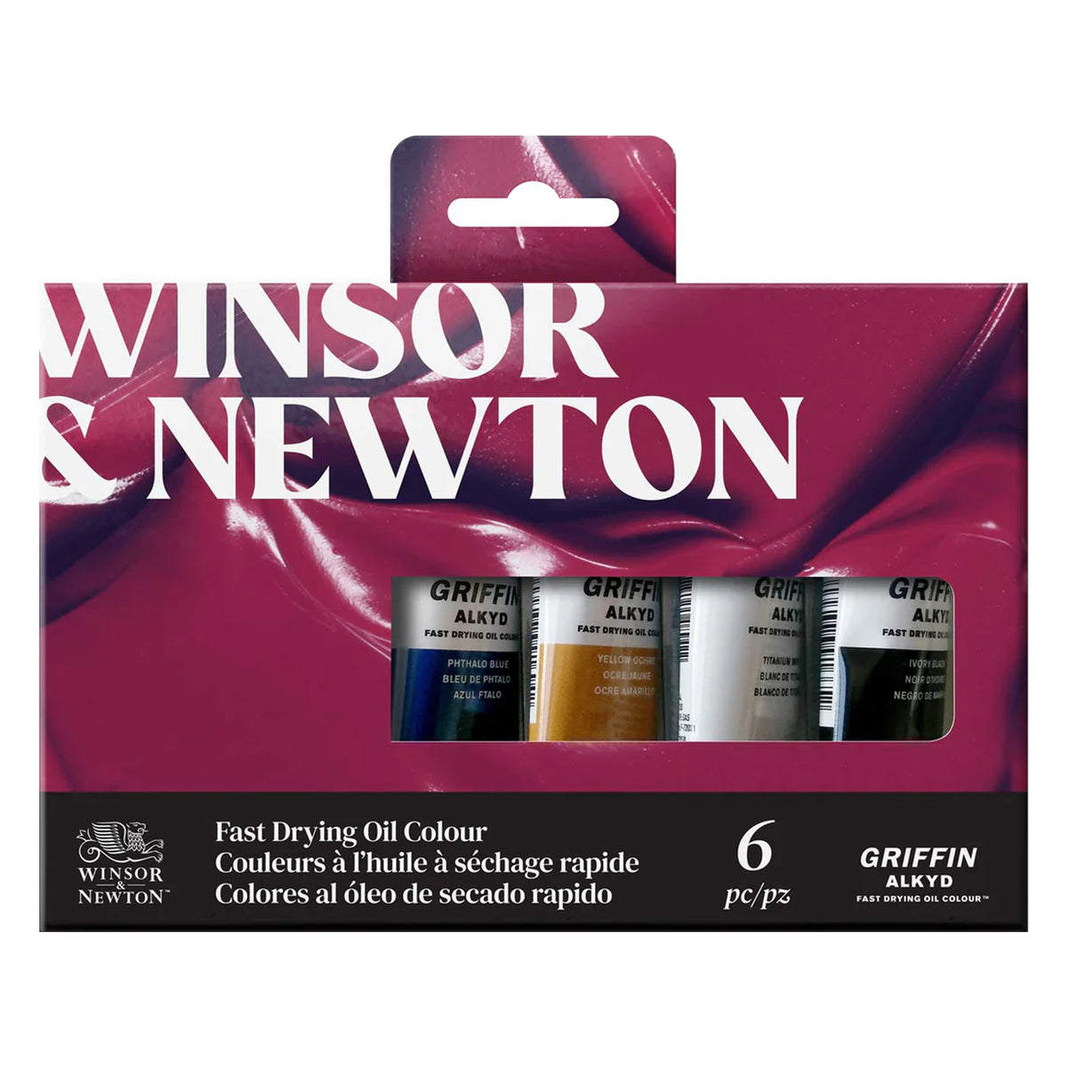 Winsor &amp; Newton Griffin Alkyd Fast Drying Oil Colours - 6 x 37ml Tubes