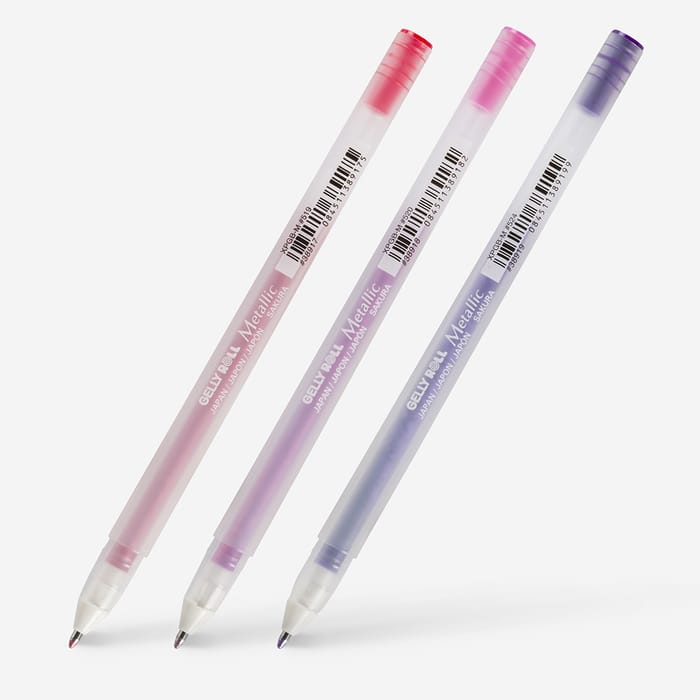 Sakura : Gelly Roll Pen : Metallic Shiny Gel Pen : Sweets : Set of 3