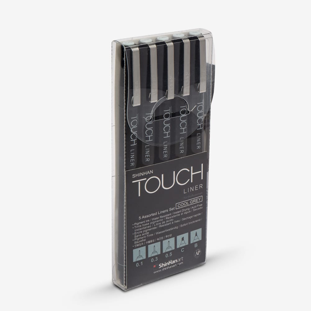 ShinHan : Touch Liner : Set of 5 : Cool Grey