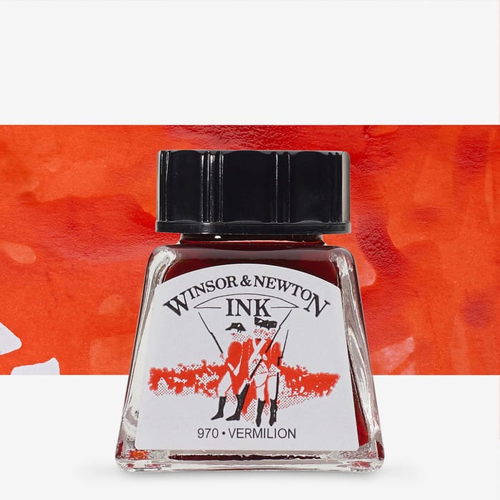 Winsor & Newton Drawing Inks Individual Colours - 14ml Bottles