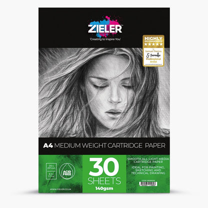 Zieler : Complete Drawing & Sketching Set : Clear A3 Case : Set of 26