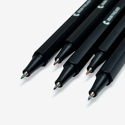 Zieler : Fineliner Drawing Pens : 0.4mm : Assorted Colours : Set of 20