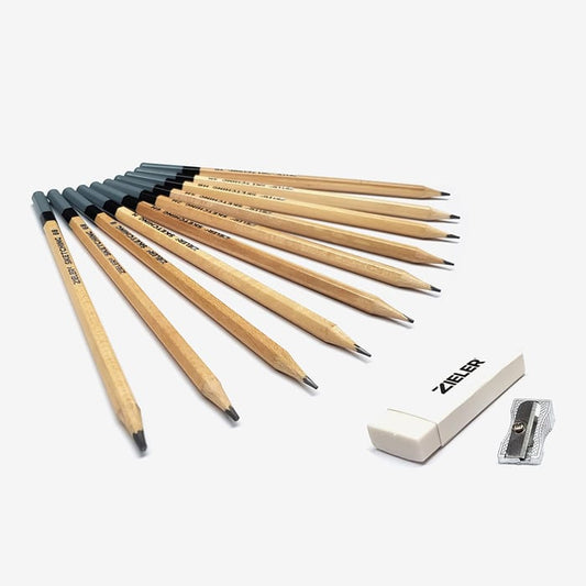 Zieler : Artists' Pencil : Sketching Set of 12