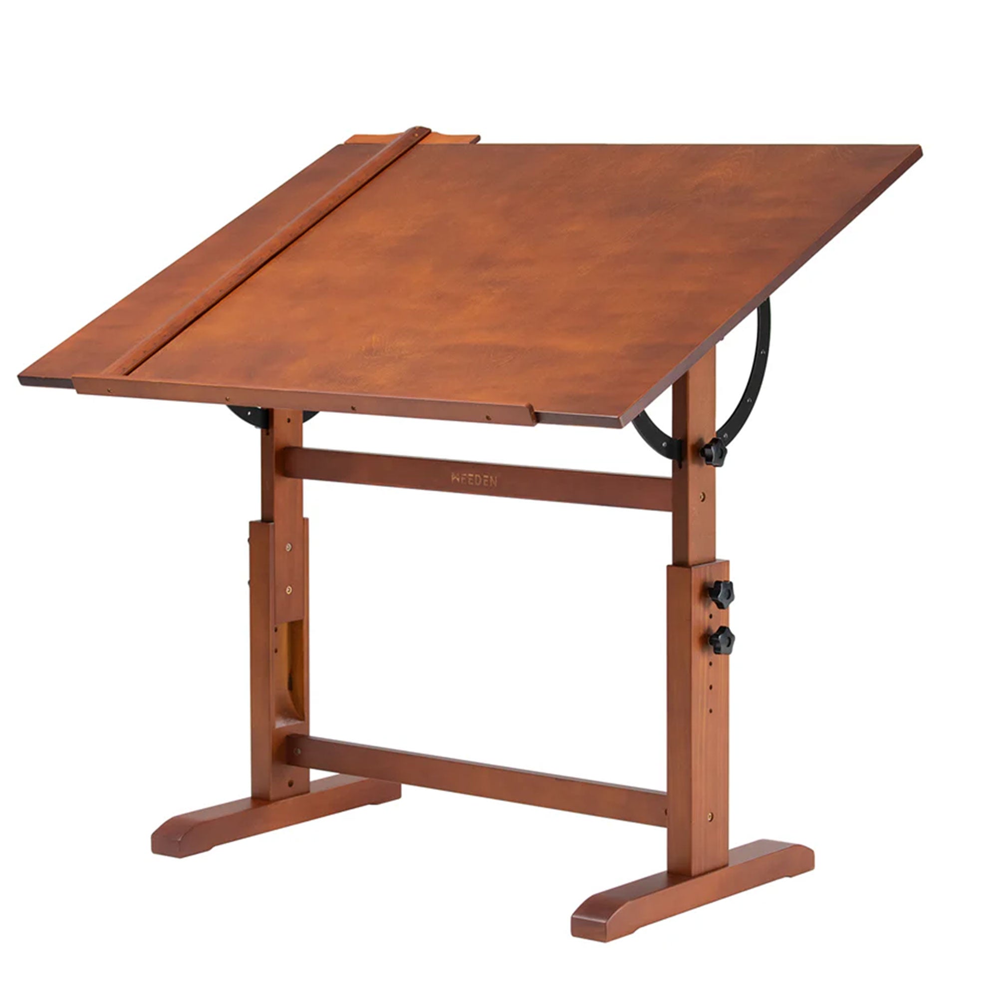 MEEDEN Extra Large Wood Drafting Table - Golden Oak