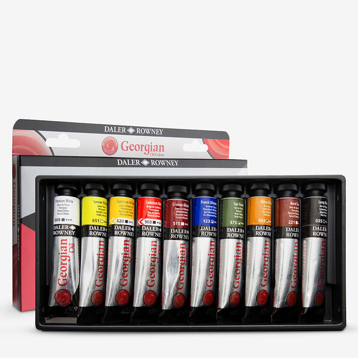 Daler-Rowney : Georgian Oil Paint : Introductory Set : 22ml : Set Of 10