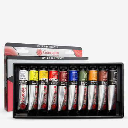 Daler-Rowney : Georgian Oil Paint : Introductory Set : 22ml : Set Of 10