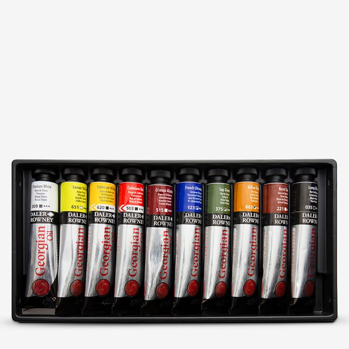 Daler-Rowney : Georgian Oil Paint : Introductory Set : 22ml : Set Of 10