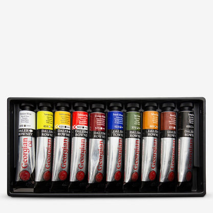 Daler-Rowney : Georgian Oil Paint : Introductory Set : 22ml : Set Of 10