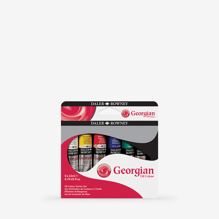 Daler-Rowney : Georgian Oil Paint : Starter Set : 22ml : Set Of 6