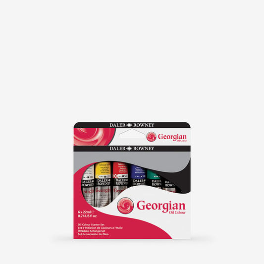 Daler-Rowney : Georgian Oil Paint : Starter Set : 22ml : Set Of 6