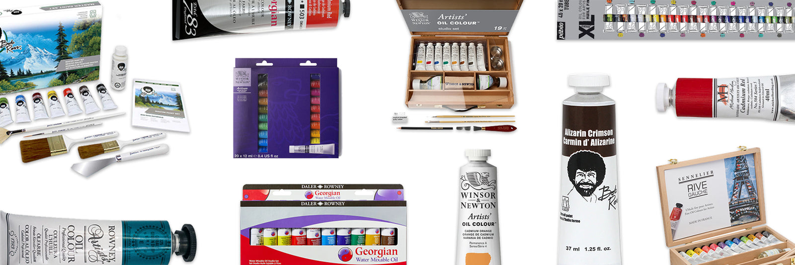 Utrecht Artists' Oil Paint Set - Complete Set, Set of 10 colors