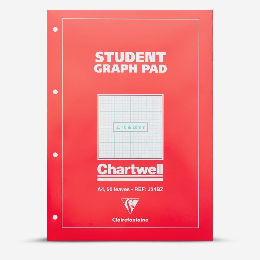 Clairefontaine : Chartwell Graph Pad : 2, 10 & 20mm Grid : A4 : 50 Sheets
