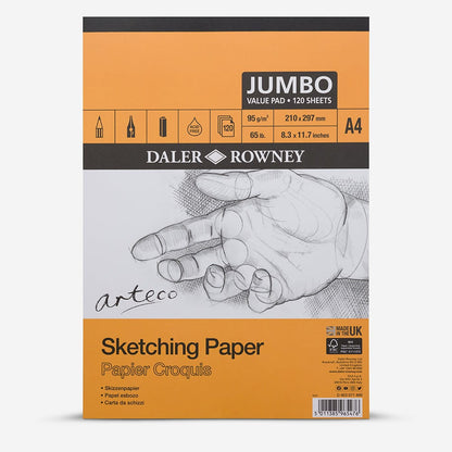 Daler-Rowney : Arteco : Sketching Pad : Jumbo : 120 Sheets