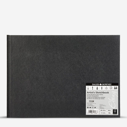 Daler-Rowney : Ebony Hardbound : Landscape : 160gsm : 54 Sheets