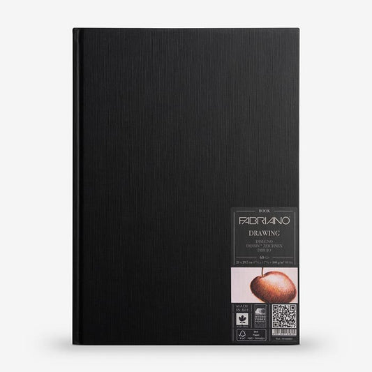 Fabriano : Sketch Book : A4 : 21x29.7cm (Apx.8x12in) : 160gsm : 60 Sheets : Portrait