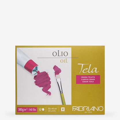 Fabriano : Tela : Oil Painting Paper : Block : 300gsm : 10 Sheets