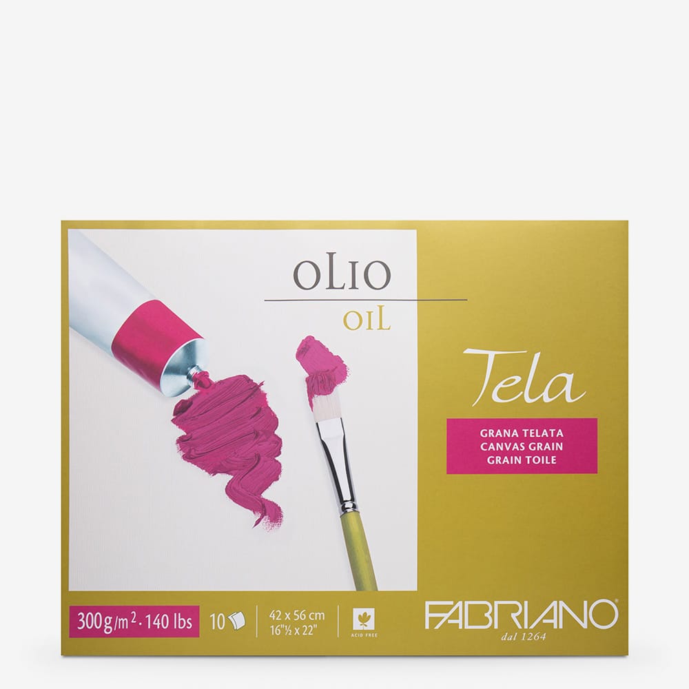 Fabriano : Tela : Oil Painting Paper : Block : 300gsm : 10 Sheets