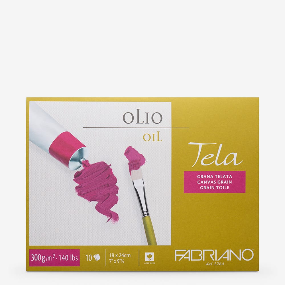 Fabriano : Tela : Oil Painting Paper : Block : 300gsm : 10 Sheets