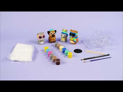 Maped Creativ Plaster Friends - Plaster Characters for Painting  - Summer