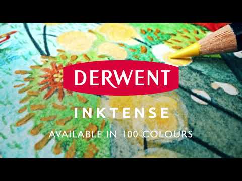 Derwent Inktense Watercolour Ink Pencils - Set of 100 Assorted Colours