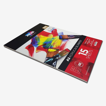Zieler : Acrylic Pad : 300gsm : 15 Sheets
