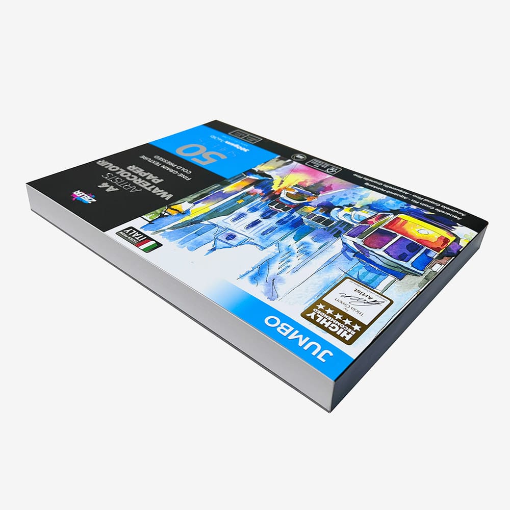 Zieler : Artists' Watercolour Pad : Jumbo : 300gsm : 50 Sheets