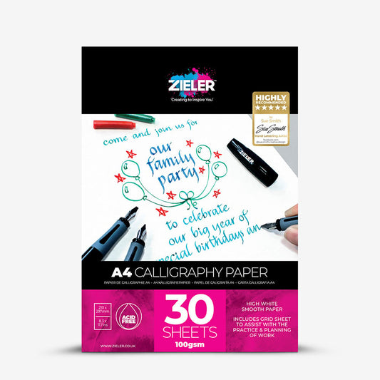 Zieler : Calligraphy Pad : 100gsm : 30 sheets : A4